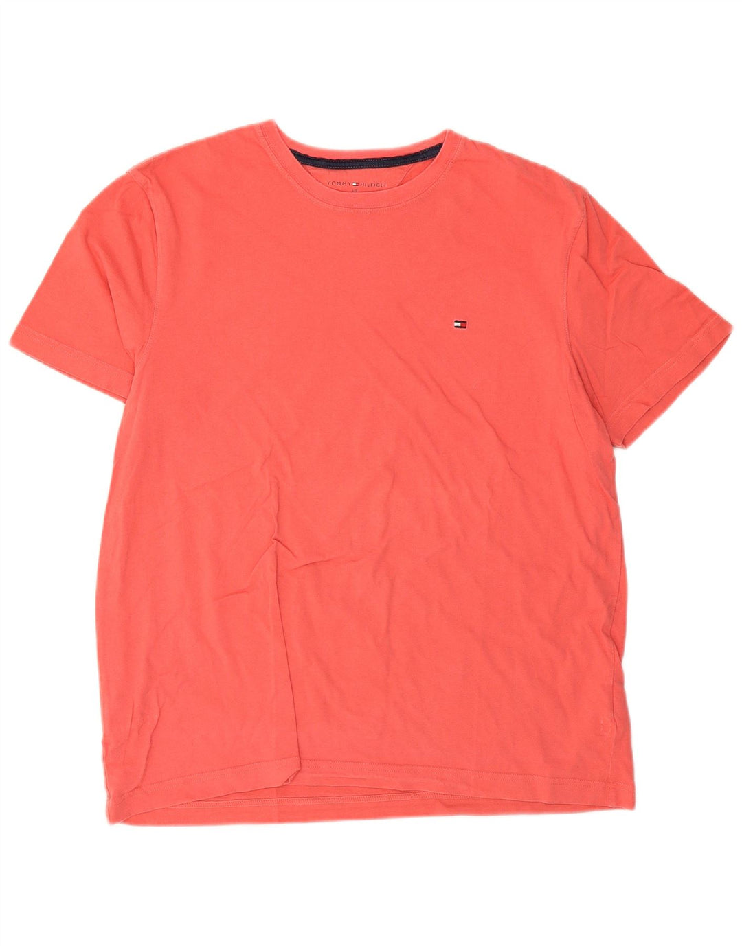 T-shirt da uomo Tommy Hilfiger Top grande in cotone rosa