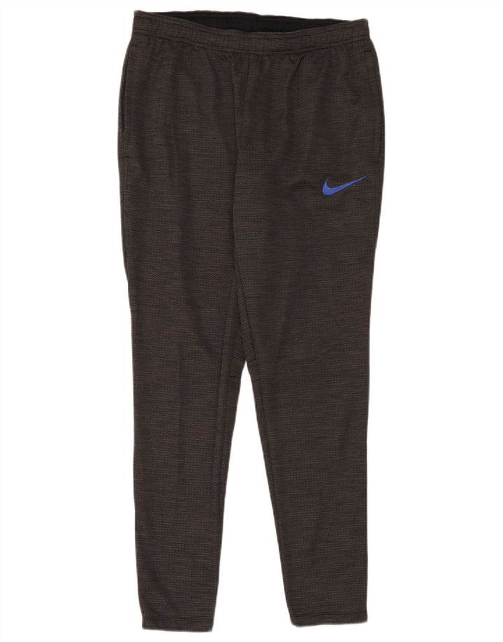 Pantaloni da tuta Nike Dri Fit da uomo in poliestere chiazzato grigio medio