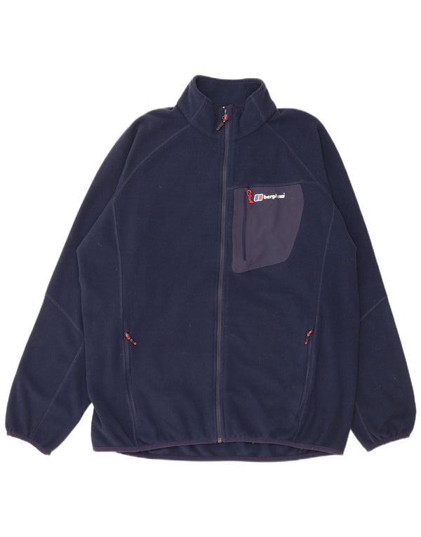 Giacca in pile da uomo Berghaus UK 44 2XL Poliestere blu navy