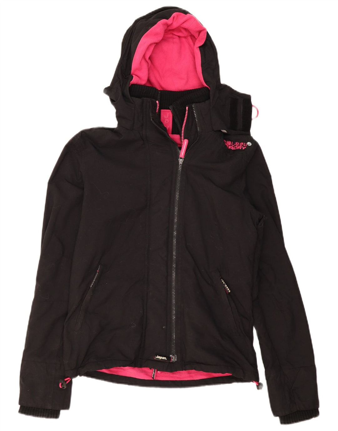 Giacca a vento oversize da donna Superdry Windcheater UK 6 XS Nera