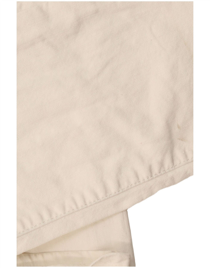 Jeans Dritti Uomo TRUSSARDI W33 L33 Cotone Bianco