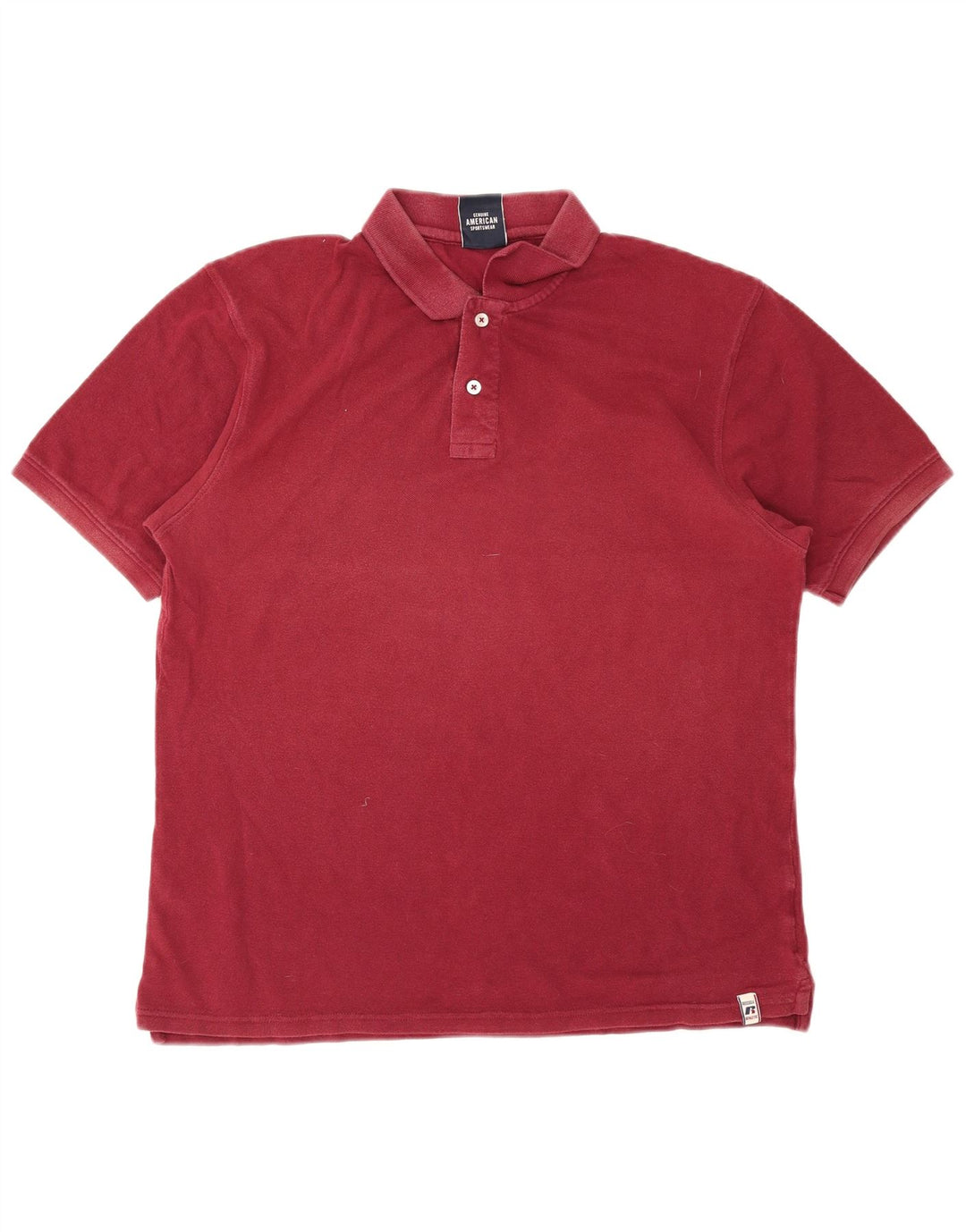 Polo da uomo RUSSELL ATHLETIC XL Bordeaux