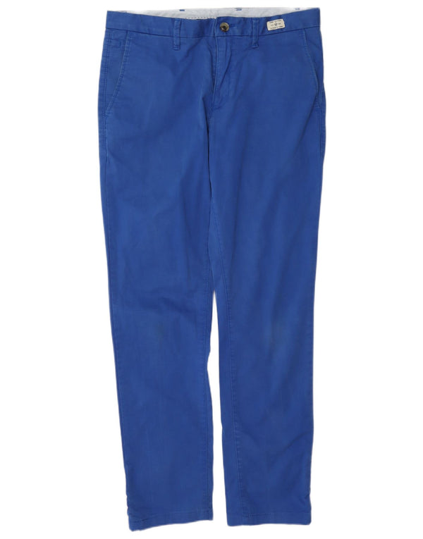 Pantaloni chino slim da uomo Tommy Hilfiger W32 L32 in cotone blu