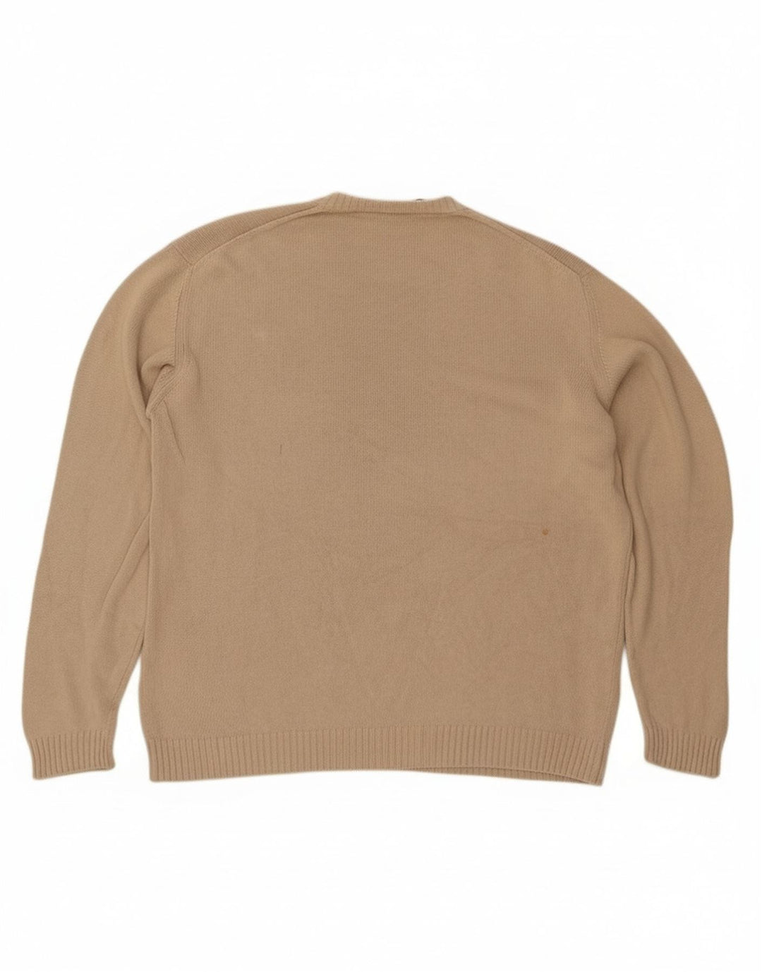 Maglione Trussardi Uomo Scollo a V Large in Cotone Beige