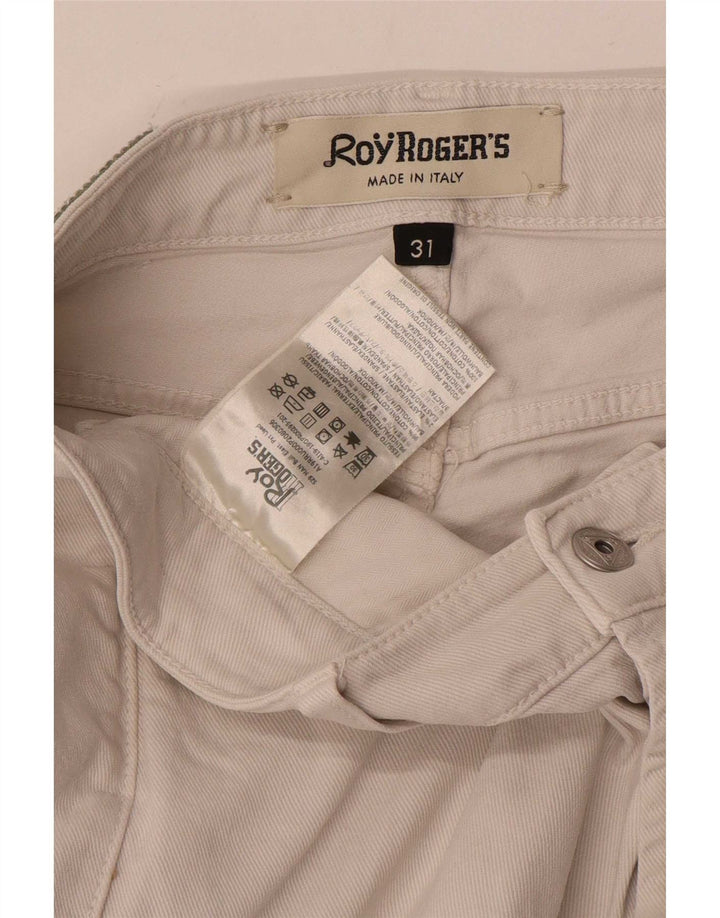 Jeans dritti slim da uomo Roy Rogers W31 L32 cotone beige