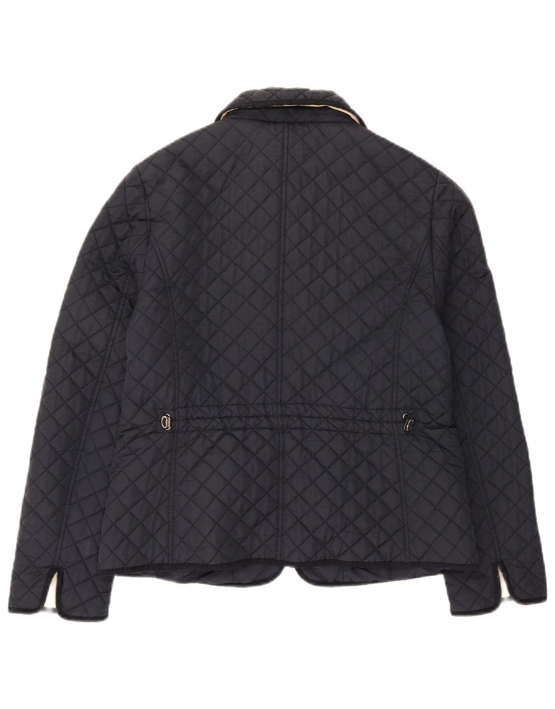 Giacca trapuntata da donna Hobbs UK 12 media blu navy in poliammide