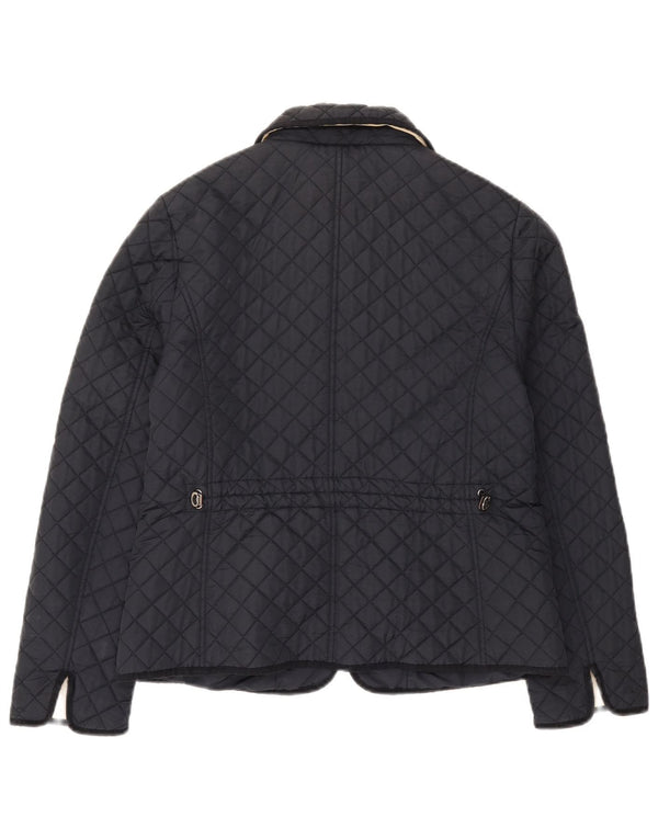 Giacca trapuntata da donna Hobbs UK 12 media blu navy in poliammide