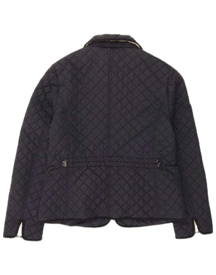 Giacca trapuntata da donna Hobbs UK 12 media blu navy in poliammide