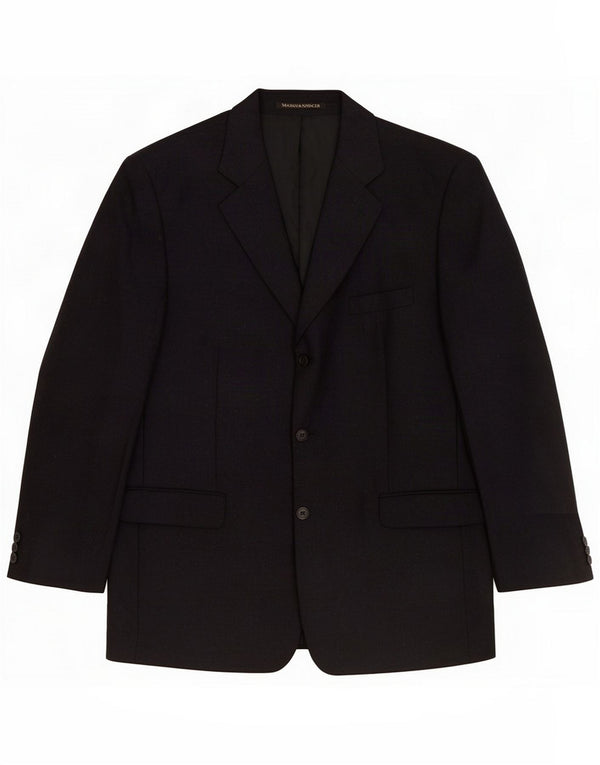 Marks & Spencer Giacca blazer a 3 bottoni St. Michael da uomo UK 44 XL Nera