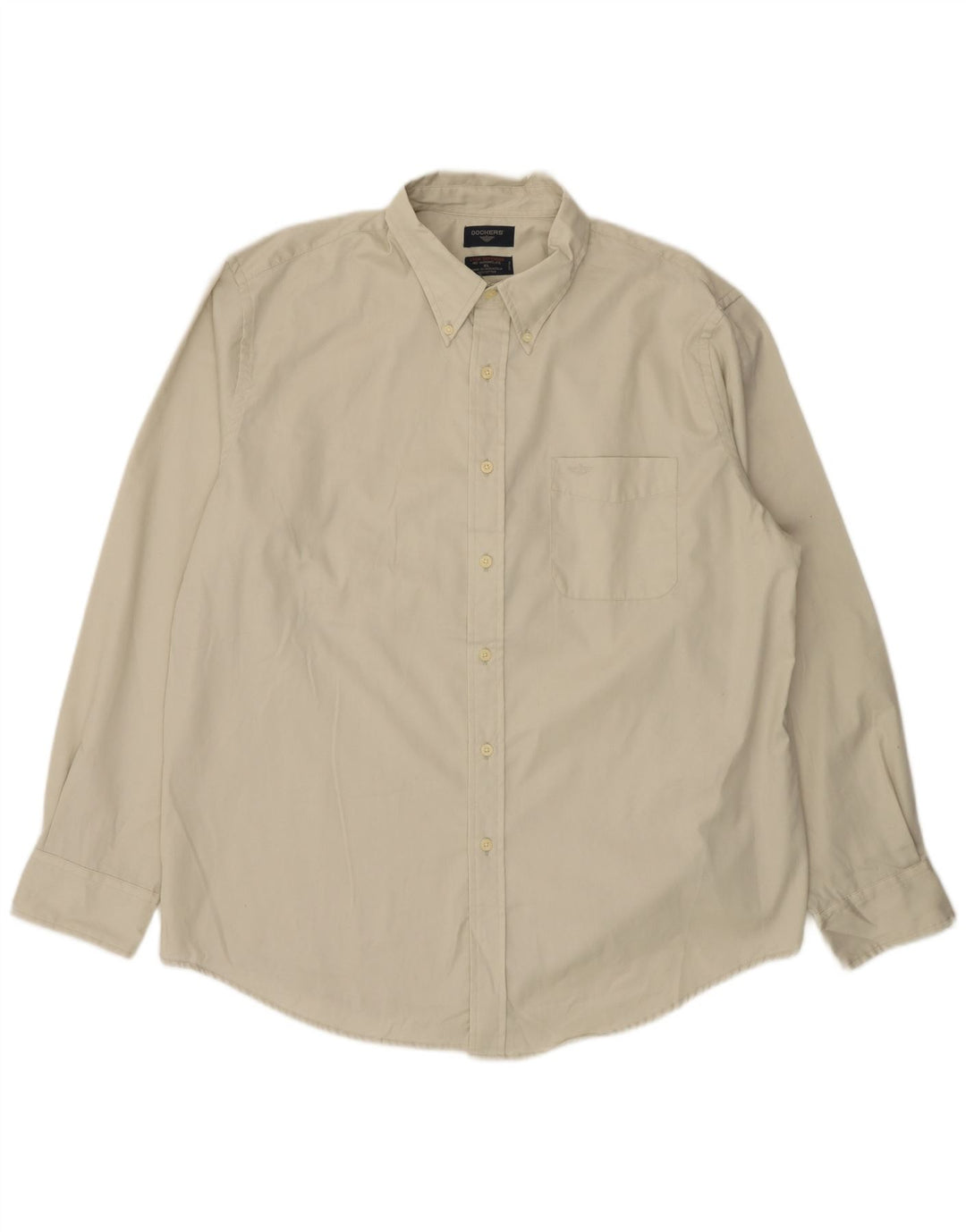 DOCKERS Camicia da uomo XL in cotone beige