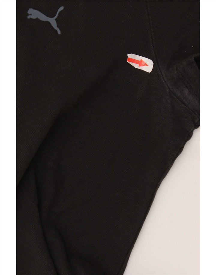 Polo da donna Puma UK 14 grande in cotone nero