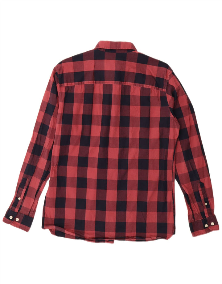 Camicia da uomo Jack & Jones in cotone a quadretti rosso medio