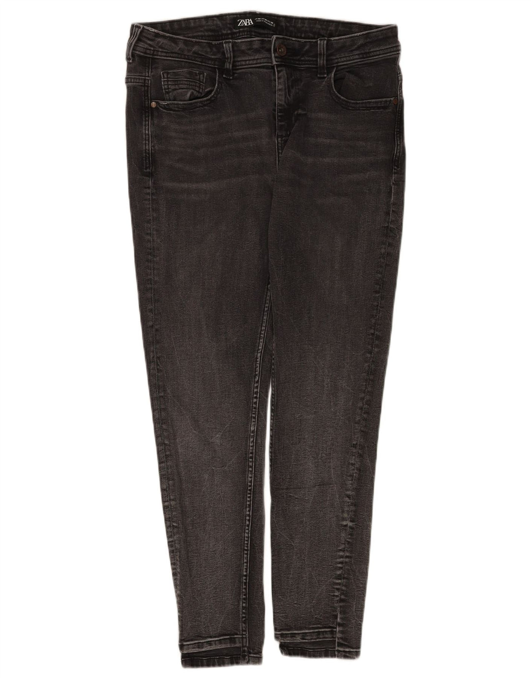 Jeans skinny da donna Zara EU 40 medio W30 L28 cotone grigio