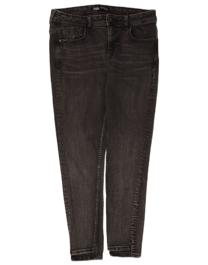 Jeans skinny da donna Zara EU 40 medio W30 L28 cotone grigio