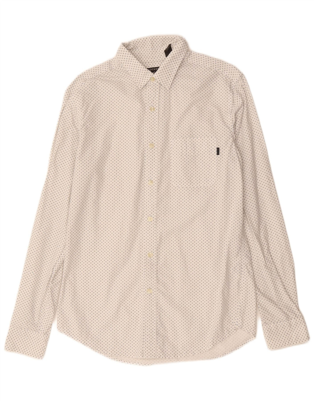 Camicia da uomo Dockers in cotone geometrico bianco medio