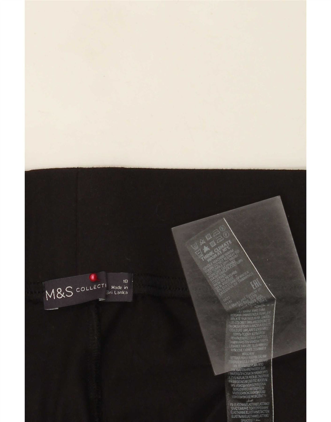 Leggings da donna Marks & Spencer UK 18 XL viscosa nera