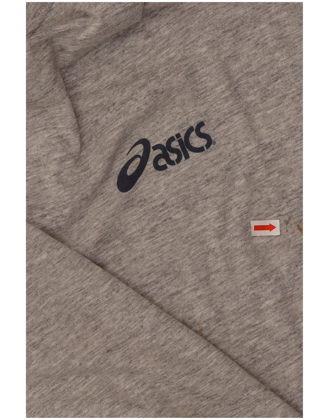 T-shirt grafica ASICS da uomo, grande, in cotone mélange grigio