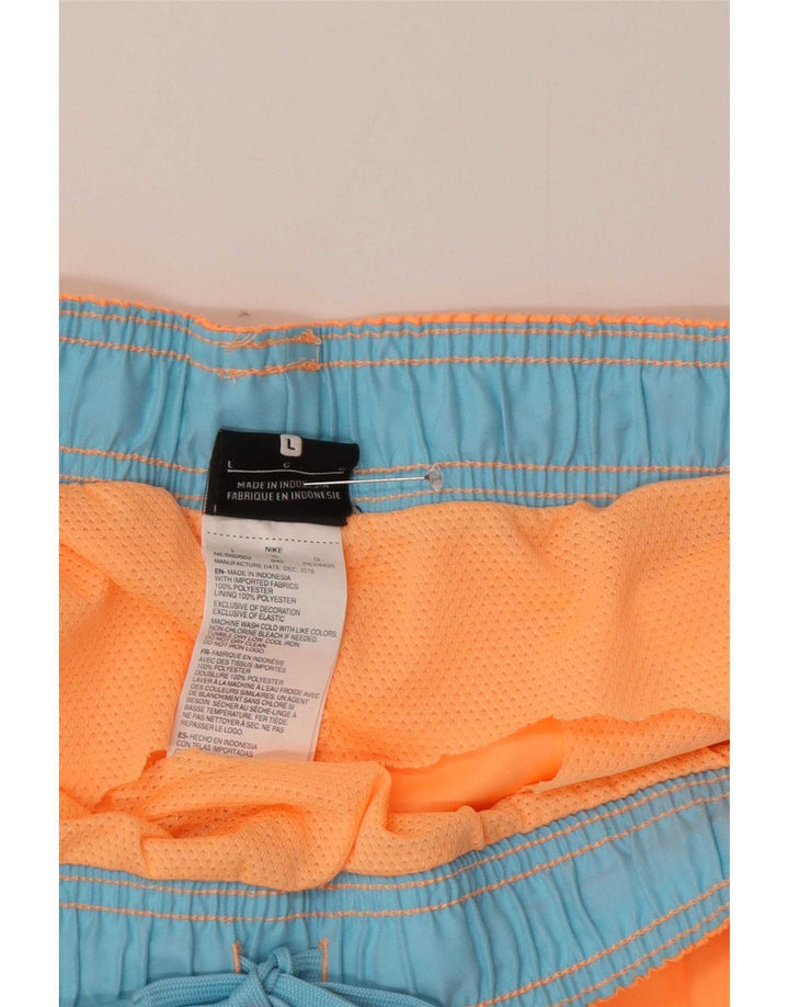 Pantaloncini sportivi Nike da uomo grandi in poliestere arancione