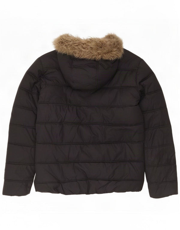 Jack & Jones Giacca imbottita con cappuccio da uomo UK 38 Medium Black Nylon