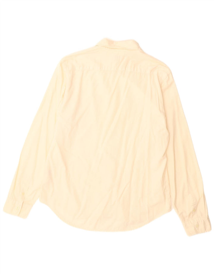 Camicia in velluto a coste da uomo Calvin Klein Jeans 2XL in cotone bianco sporco