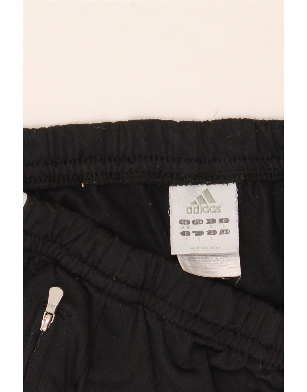 Pantaloni da tuta da uomo ADIDAS UK 38/40 medio poliestere nero