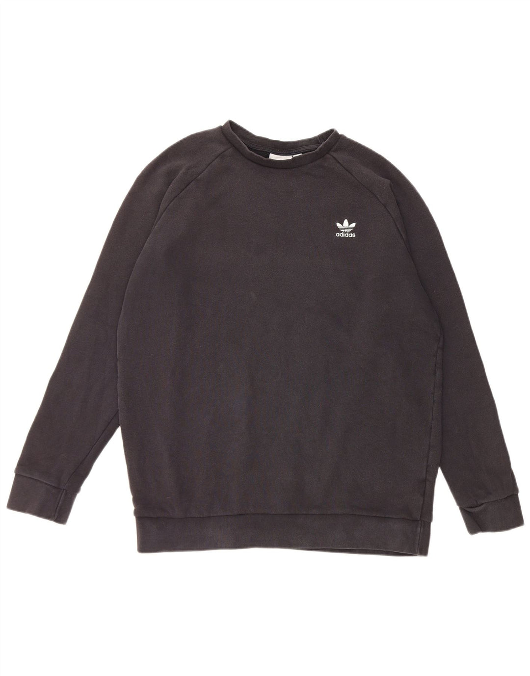 Felpa Adidas Uomo Maglione Grande Cotone Nero