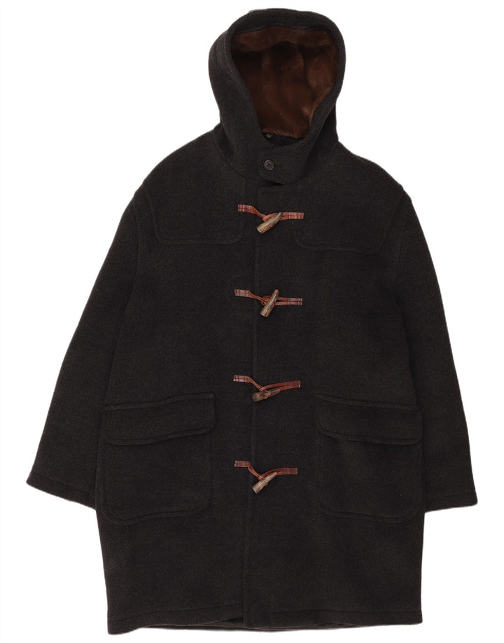 Montgomery con cappuccio da uomo Moorbrook IT 52 XL lana nera