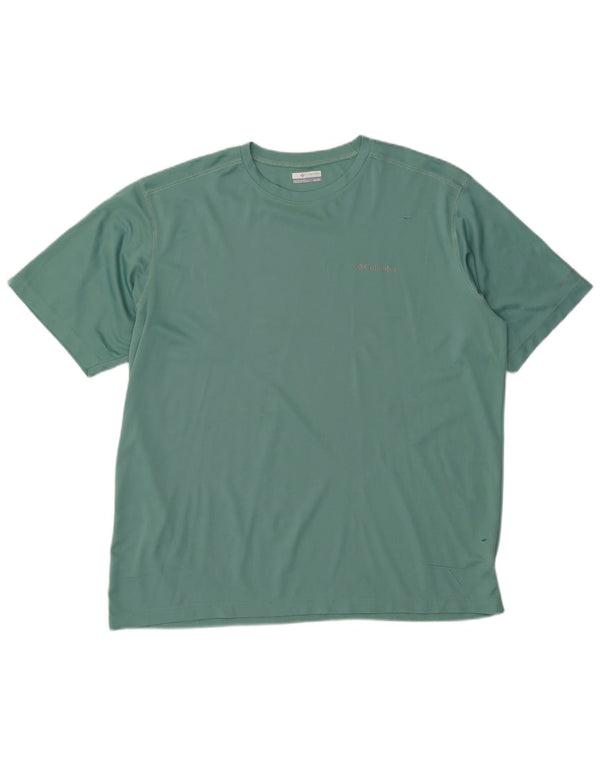 T-shirt Omni-Wick da uomo COLUMBIA Top XL verde poliestere