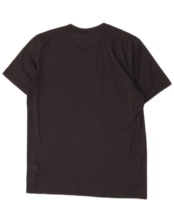 T-shirt grafica Nike Dri Fit da uomo, grande, in poliestere nero