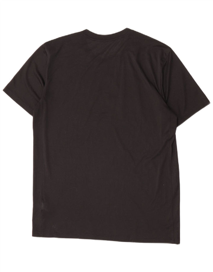 T-shirt grafica Nike Dri Fit da uomo, grande, in poliestere nero