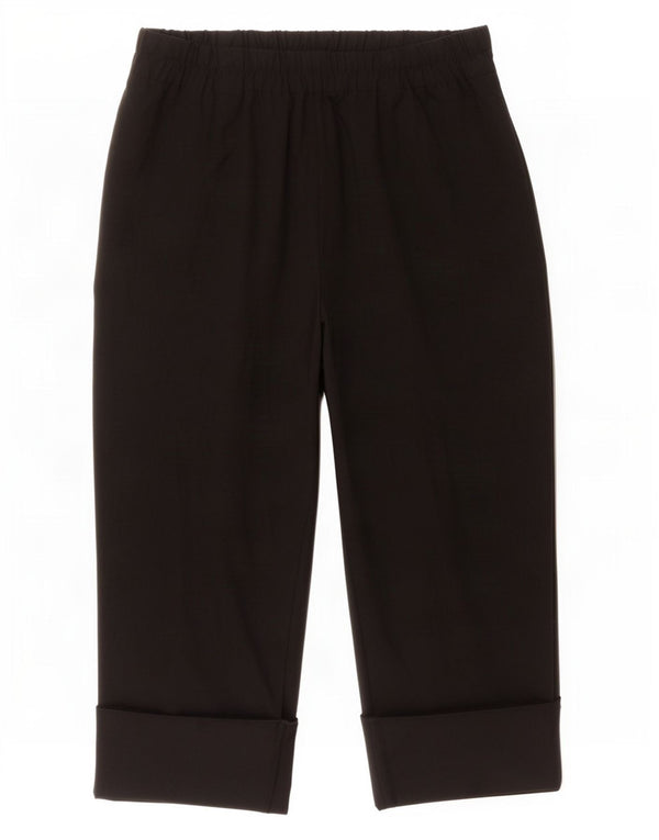 Pantaloni corti vestibilità ampia da donna Zara 2XL W34 L25 poliestere nero