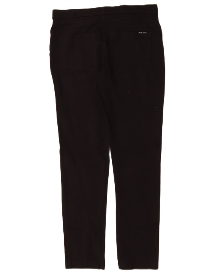 Pantaloni casual slim da donna Dkny medi W30 L29 viscosa nera