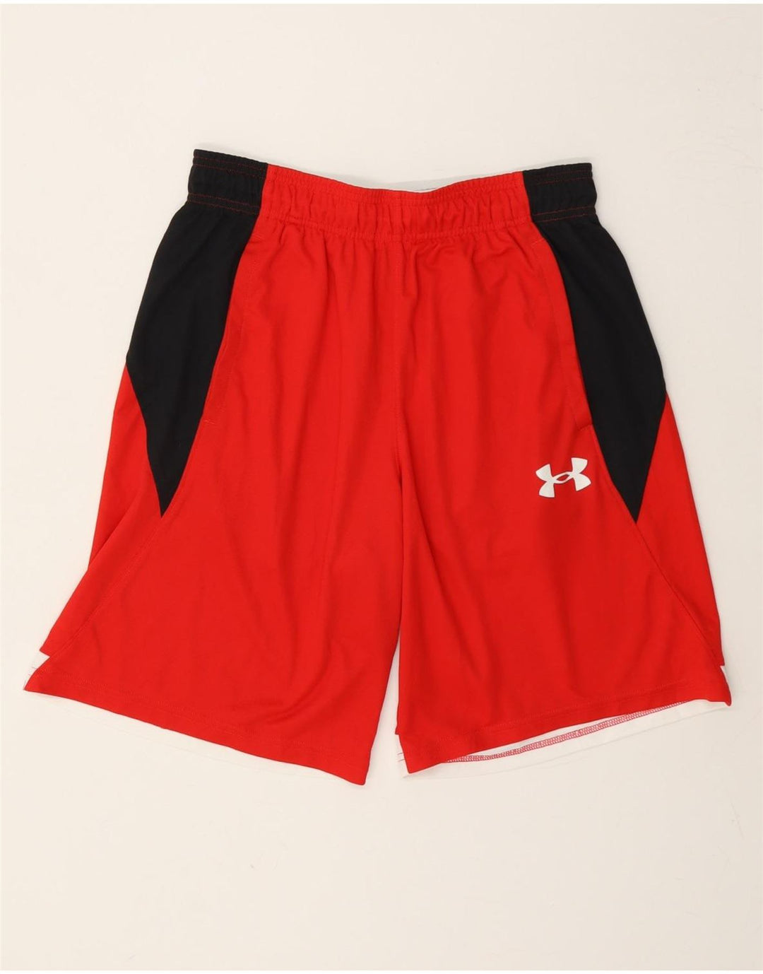 Pantaloncini sportivi da uomo Under Armour rosso medio color block