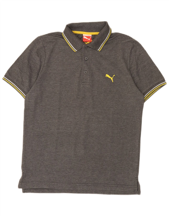 Polo Puma da uomo piccola grigia screziata