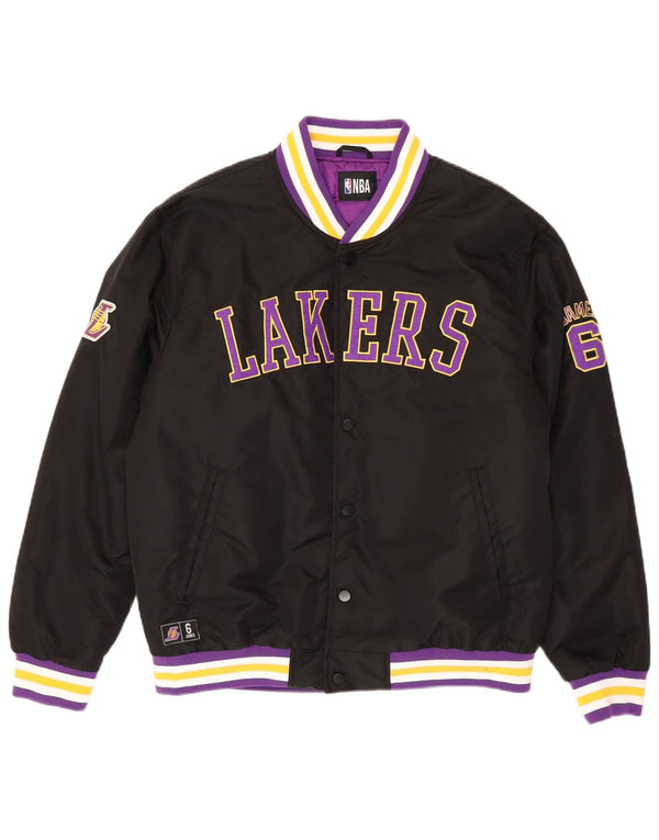 Giacca college da uomo NBA Los Angeles Lakers UK 40 Large Black Striped