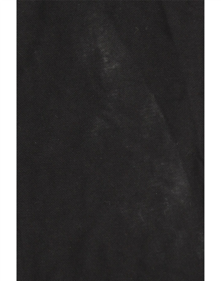 Polo da uomo LOTTO Life Large in cotone nero