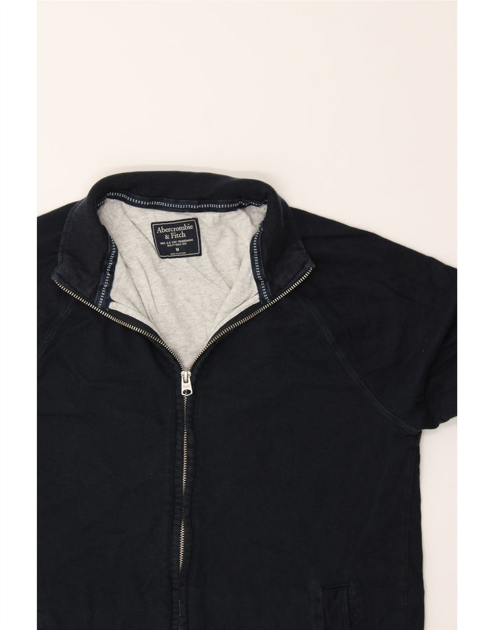 ABERCROMBIE & FITCH Mens Tracksuit Top Jacket Medium Navy Blue Cotton Vintage Abercrombie & Fitch and Second-Hand Abercrombie & Fitch from Messina Hembry 