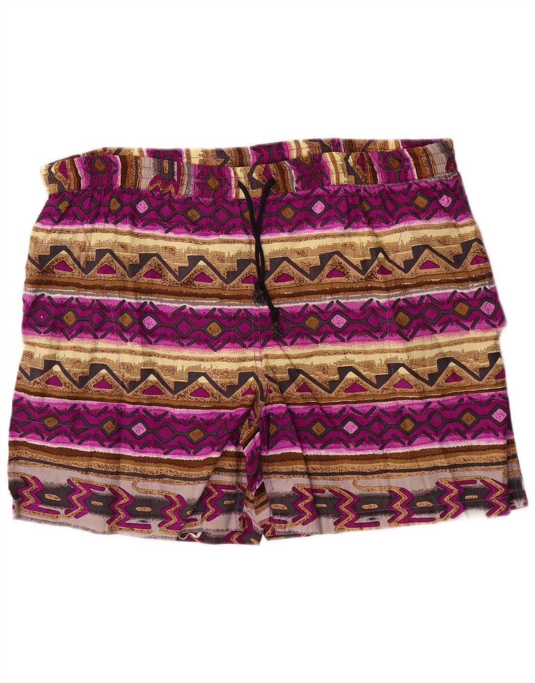 Pantaloncini da bagno da uomo Santostefano grandi in cotone Fair Isle multicolore