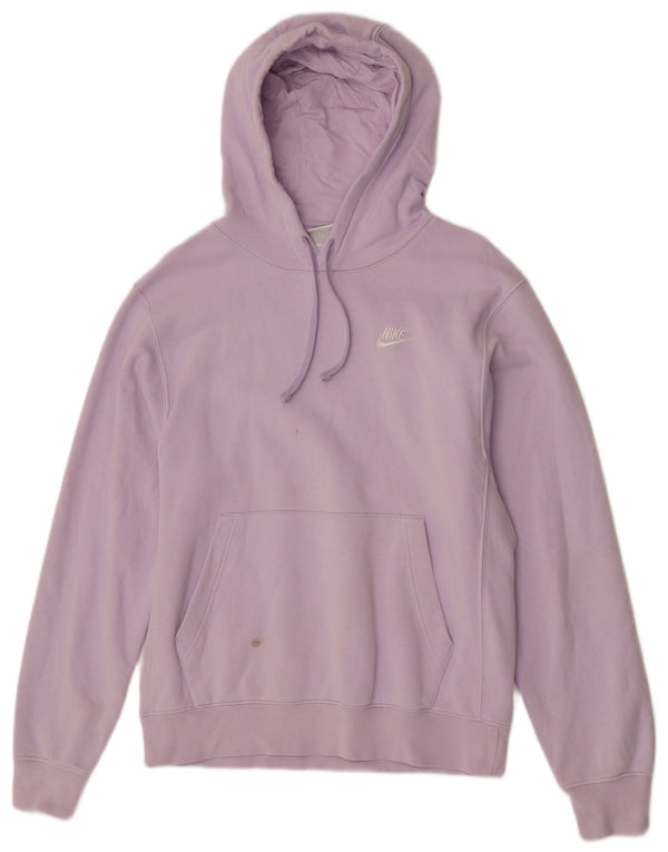 Felpa con cappuccio da uomo Nike Small in cotone viola