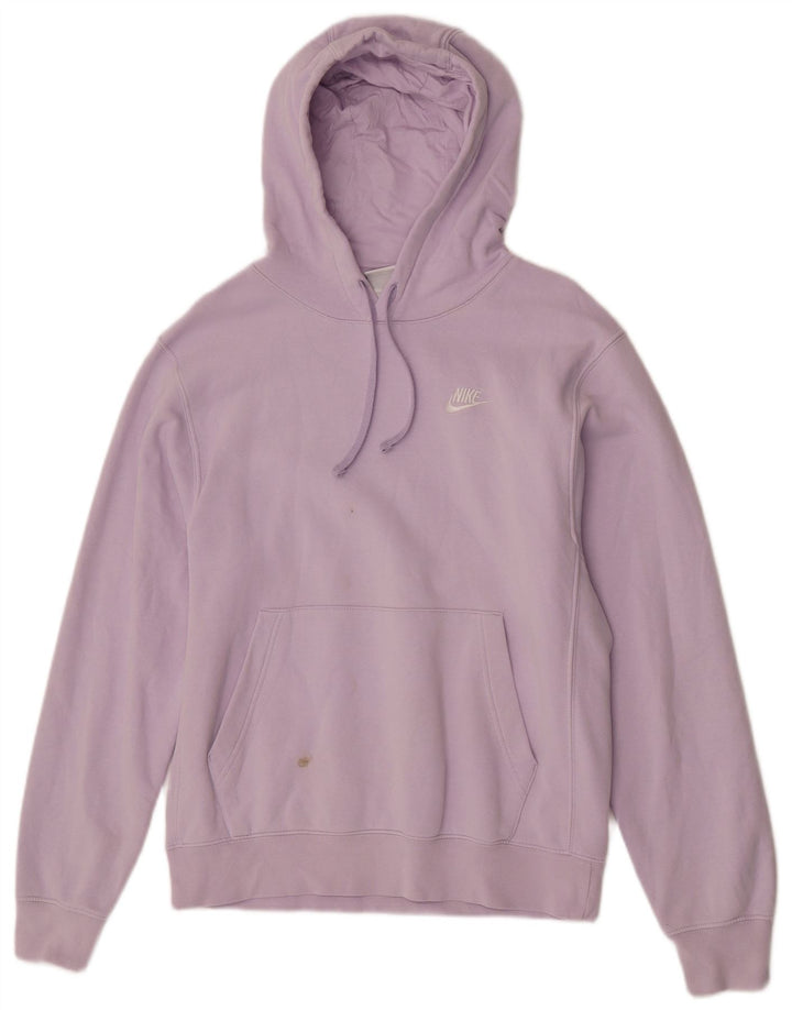Felpa con cappuccio da uomo Nike Small in cotone viola