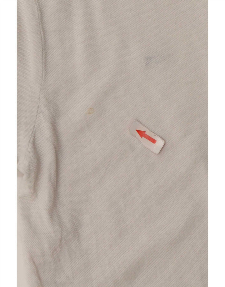 Polo da donna Lacoste taglia 42 grande in cotone bianco