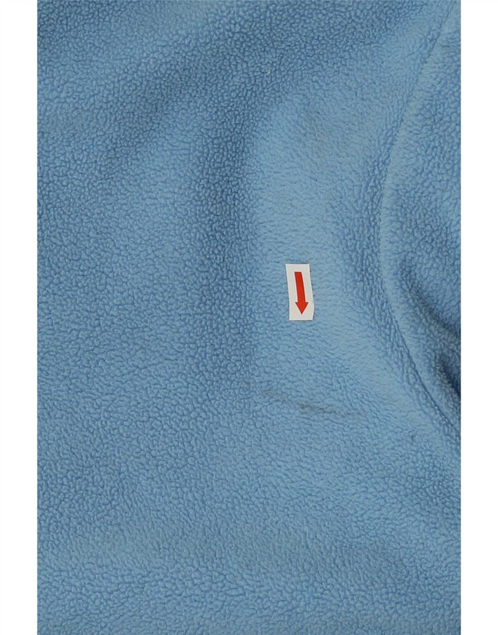 Maglione in pile da donna Fila con collo con zip UK 14 grande poliestere blu