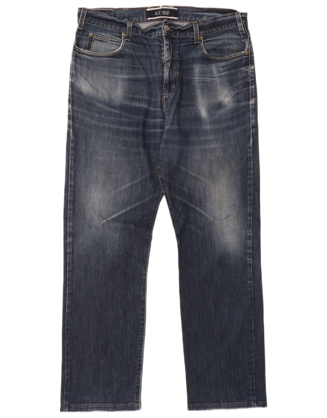 Jeans dritti da uomo ARMANI W36 L30 Blu