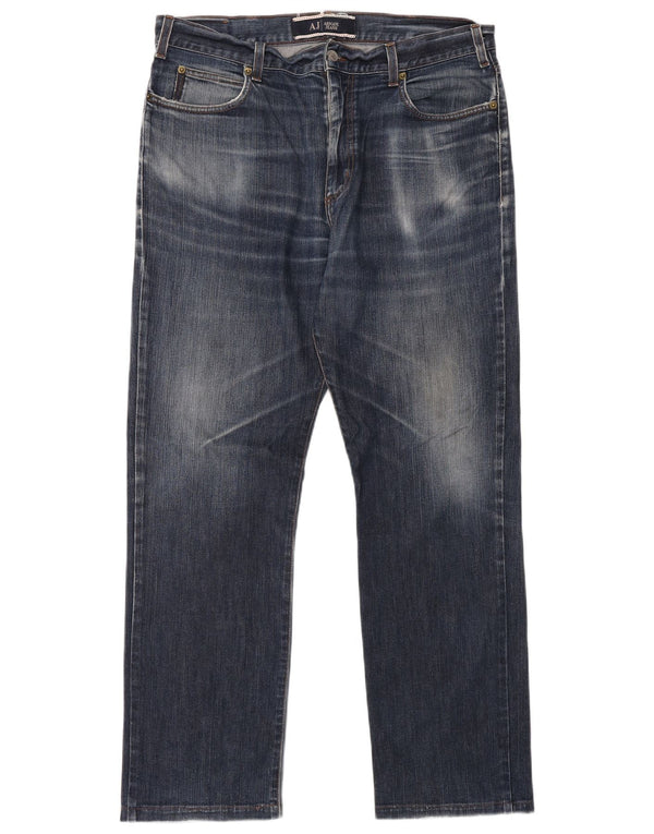 Jeans dritti da uomo ARMANI W36 L30 Blu