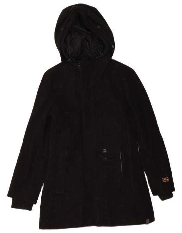 Giacca Parka con cappuccio da donna G-STAR UK 10 piccola lana nera