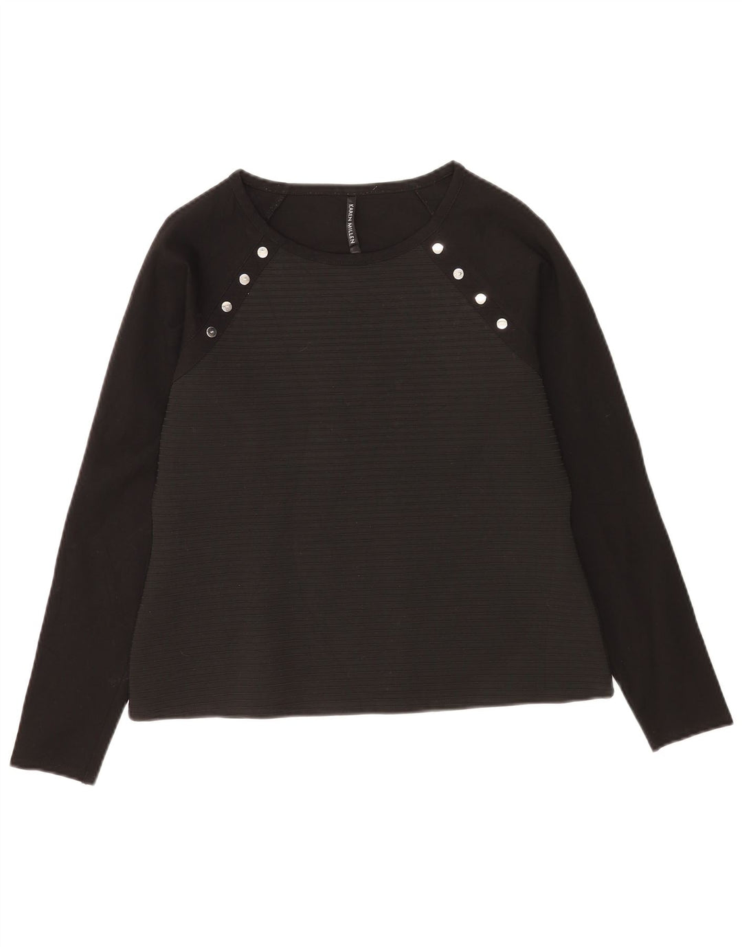 Camicetta da donna Karen Millen Top UK 16 Large Black Striped