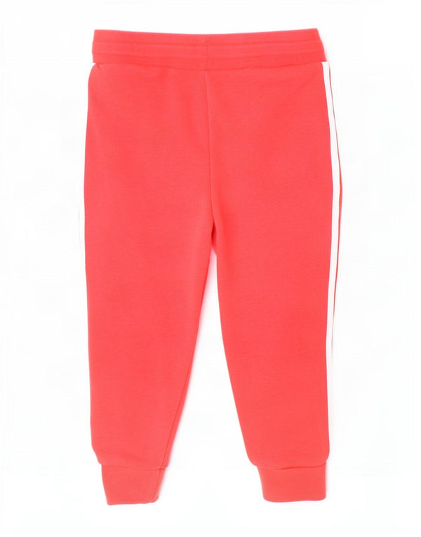 Pantaloni della tuta da ragazza Adidas Joggers 2-3 anni in cotone rosso