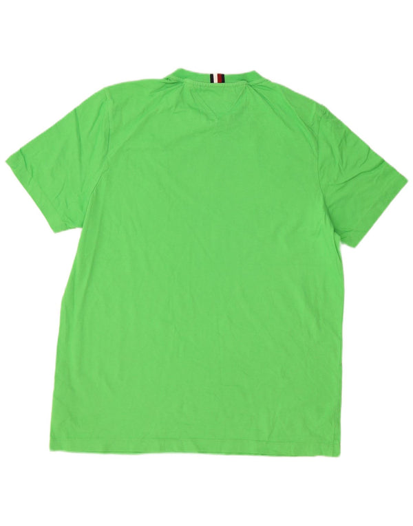 T-shirt da uomo Tommy Hilfiger Top XL in cotone verde