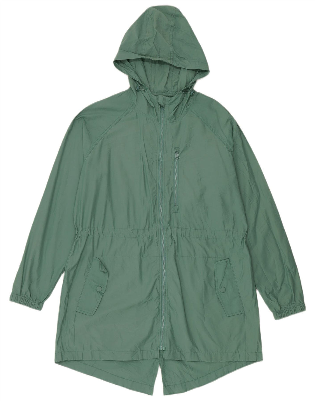 Giacca Parka con cappuccio da donna Fat Face UK 14 Large Verde Cotone