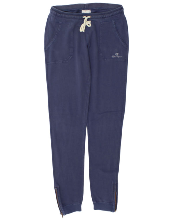 Pantaloni da tuta da uomo Champion Joggers piccoli in cotone blu navy